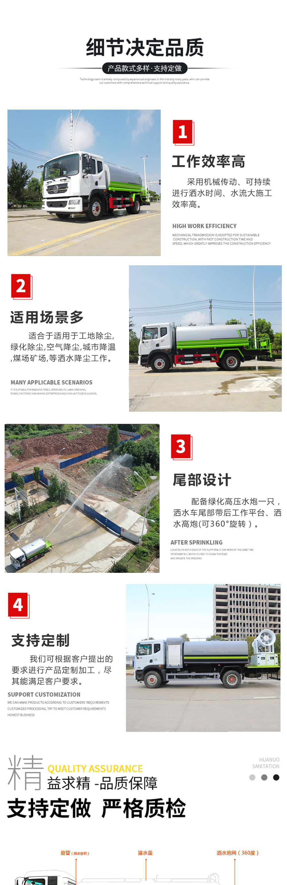 國(guó)六東風(fēng)小福瑞卡 5噸 灑水車